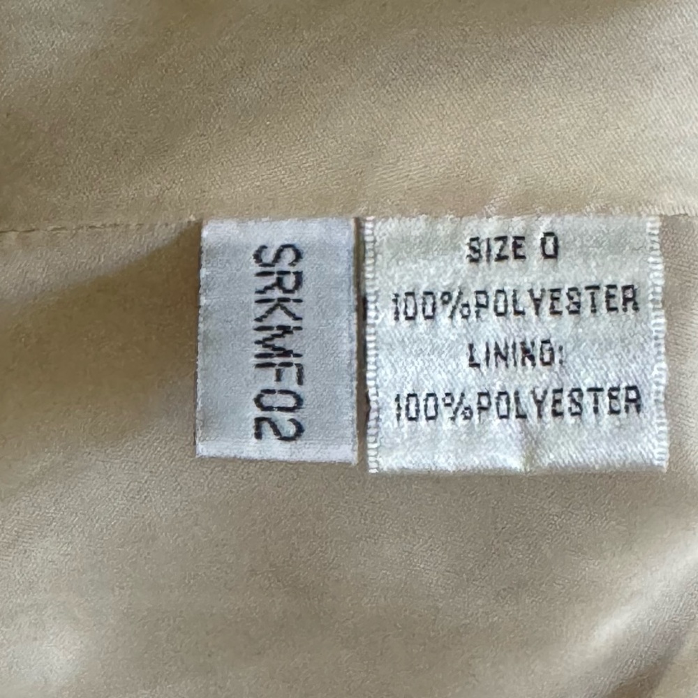 SAGA Pleated Cottagecore Lagenlook Adjustable Drawstring Hem Champagne Skirt - Picture 11 of 16